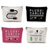 Zippered Linen Bag Lipstick Bag Travel Makeup Bag Women School Teacher Gift Cosmetic Pouch Wallet Portable Organizer