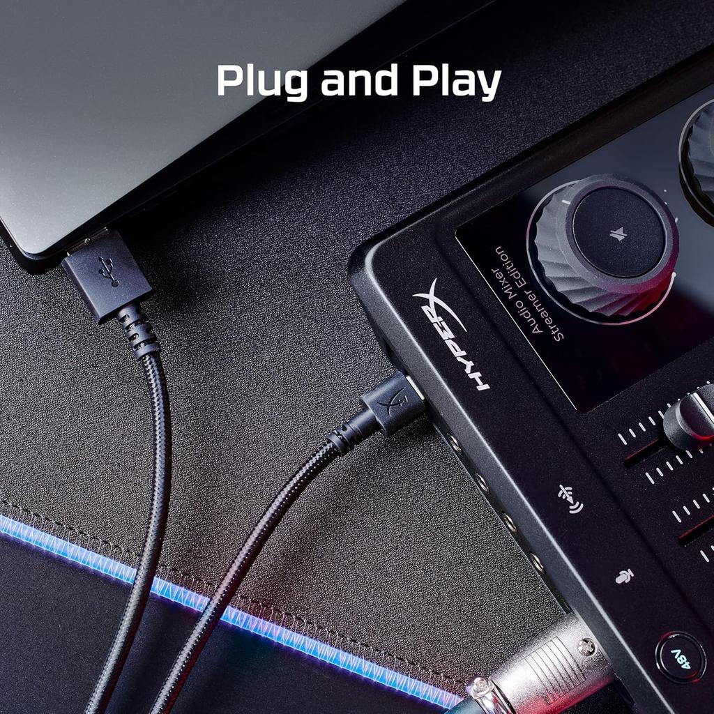 HyperX Audio Mixer Audio Audio USB 73C12AA Interface, 3-Channel Input, Connection, Streaming, [Used]