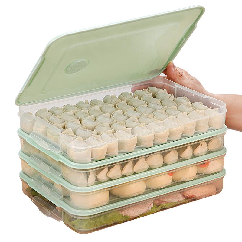 Dumpling Freezer Box - Food-Grade Storage for Fresh-Keeping and Quick-Freeze