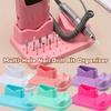 Grinder Rack Manicure Storage Box Plastic Portable Nail Art Tools Holder  Stylish Beauty Accessory