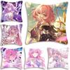 Elysia Anime H-honkai Impact Pillow Case Fashion Square Pillowcase Bedroom Sofa Room Ins Decoration Leisure