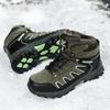 Large 49 Outdoor Ankle Boots Men Non Slip Fashion Lace Up Climbing Leather Winter Hiking Footwear High Top Leisure Hiking Shoes