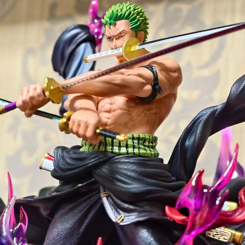 One Piece Full Range Jt Statue Th Enraged Zoro Anime Figure Pvc Collection Model Decoration Toys Gifts Kid Friendly Entertaining Fun Play Safe