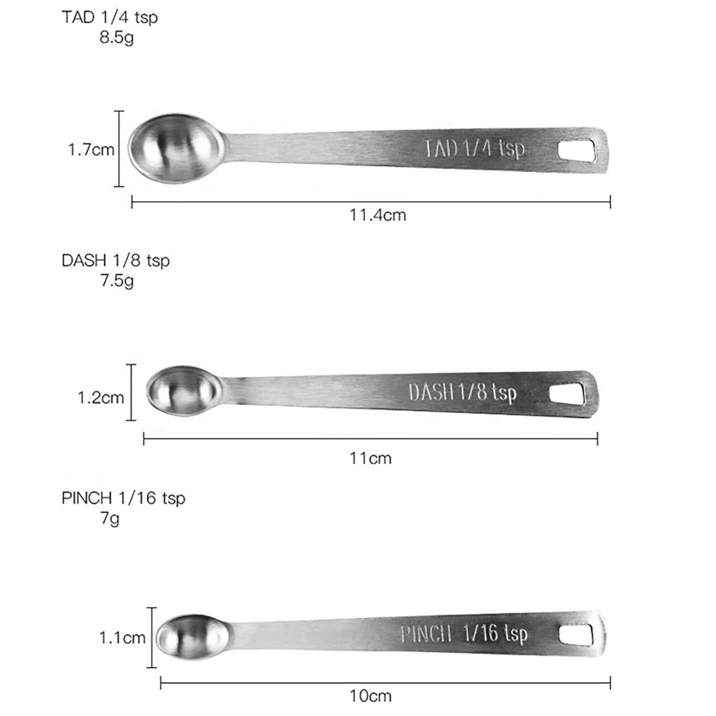 Mini Measuring Spoon Set Kitchen Seasoning Measuring Spoon Five Piece Set Combination Stainless Steel Measuring Spoon 5 Piece Set Baking Tool