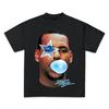 LeBron James "Star & Bubblegum 23 Signature" Vintage Oversized Zwart T-shirt | Basketbal Fan Unisex Streetwear Tee