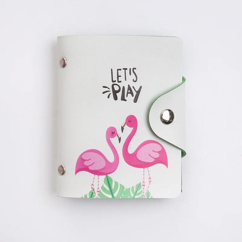 New PU Leather Function 20 Bits Card Case Business Card Holder Men Women Credit Passport Card Bag Fashion Cartoon Art Pattern