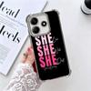 Girl Boss Lady Rosa Beschichtung Handyhülle Für Xiaomi Redmi Note 14 15 Pro Plus 13 12 11 11S 11T 10 9S 9 5G Anti-Fall Airbag Abdeckung