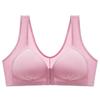 Shakeproof Push Up Bra Breathable Front Button Comfort Gather Underwear Wirefree Yoga No Steel Ring Large Size