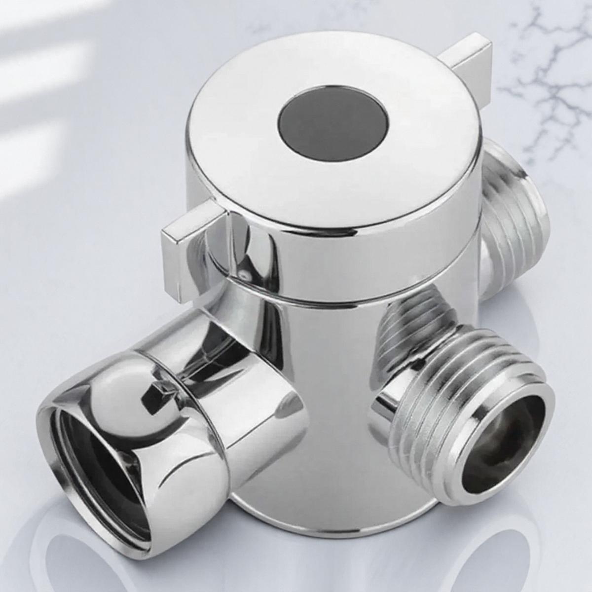 Multi Function Three Way Shower Head Shunt Valve G1 2 Three Function Switch Connector Bathroom Shower Faucet Accessories