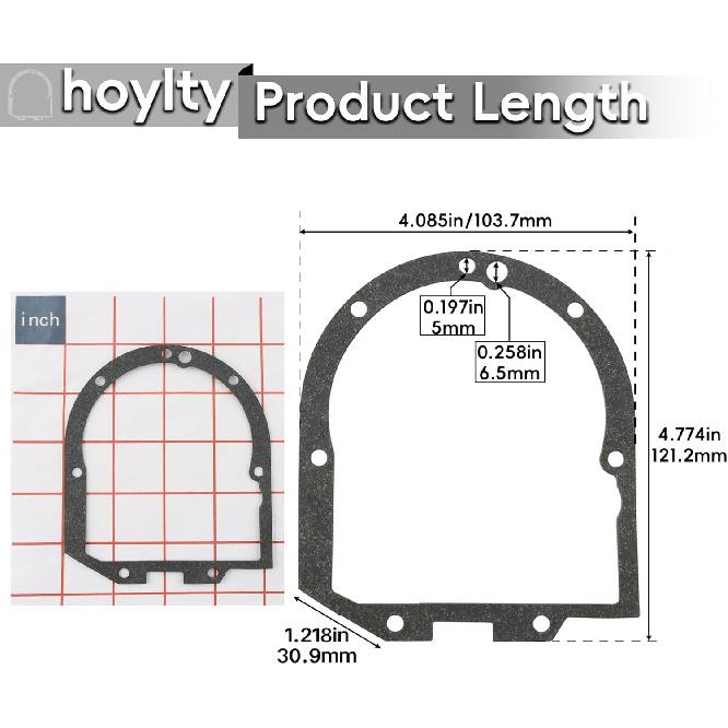 4162324 Transmission Case Gasket Compatible with KitchenAid Mixer K45, K5, KSM75, KSM90, KSM150, WP4162324, 4169822 (4 Pack)