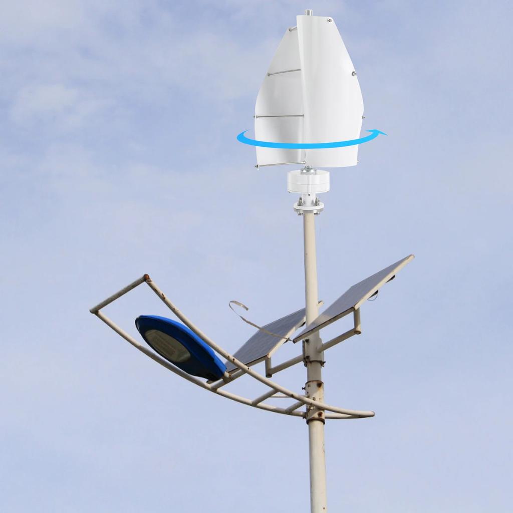 500W Wind Turbine, 12V IP67Wind Turbine Generator Kit,Vertical Axis Wind Turbine Generator w/Controller for Home, Boats, Cabins