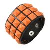 Comfort Fit Adjustable Bracelet Three Row Square Studs Punk Design Soft Leather for Stylish Daily Fashion