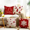 New Snowflake Pattern Element Red Festive Warm Atmosphere Christmas Decoration Home Party Sofa Cushion