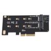 NGFF M.2 to PCIe Adapter Support NGFF B Key M Key PCIe X4 Card with SATA 3.0 Cable for 2242 2260 2280 SSD