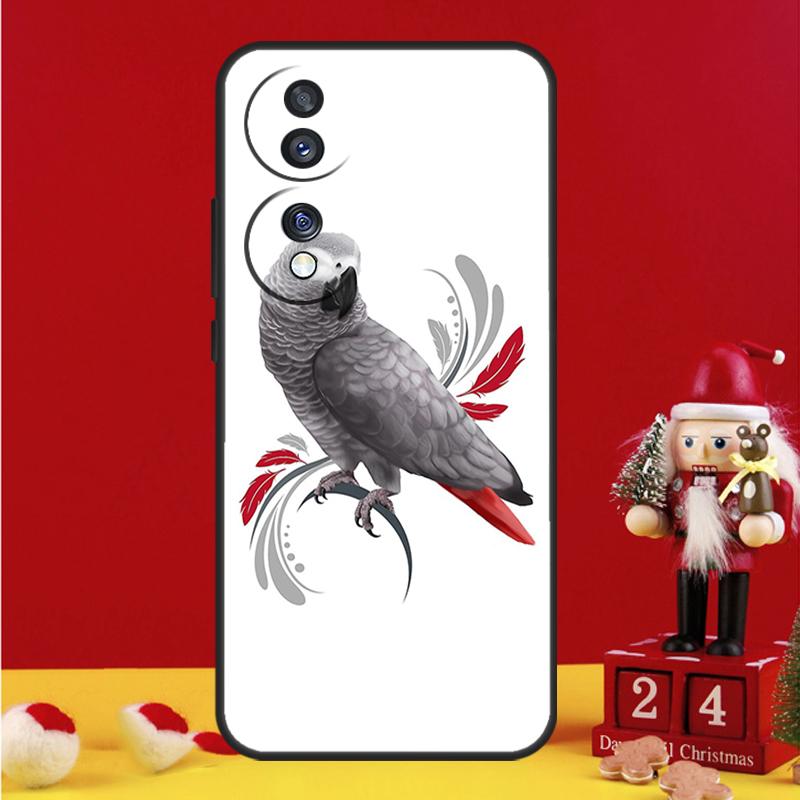 African Grey Parrot Case For Honor Magic 8 5 6 7 Pro Honor Win RT 50 70 90 200 400 Lite X8c X9b X9c X9a X9d Cover