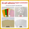 A4 Matte Self-Adhesive Printing Paper - 100 Sheets
