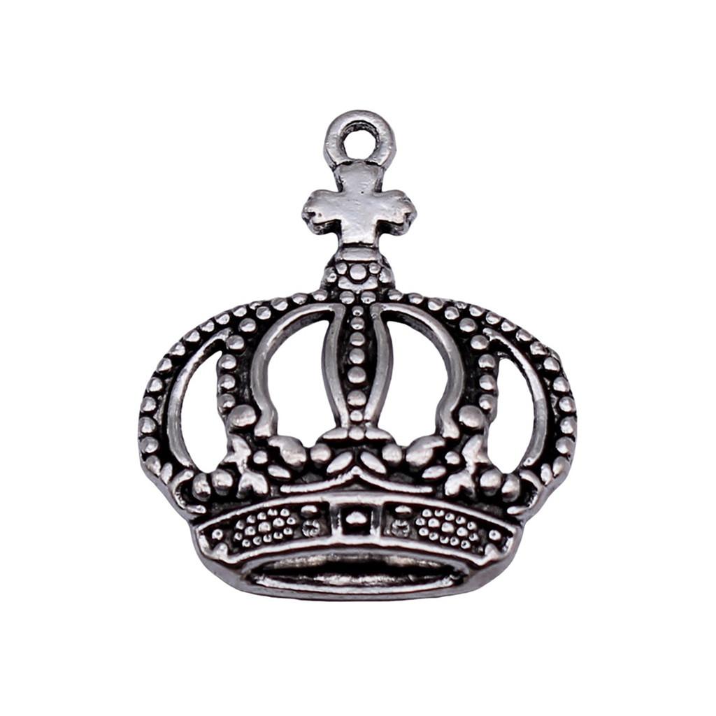 Crown Charms Multi Color Alloy Pendants For Royal Princess Jewelry Accessories