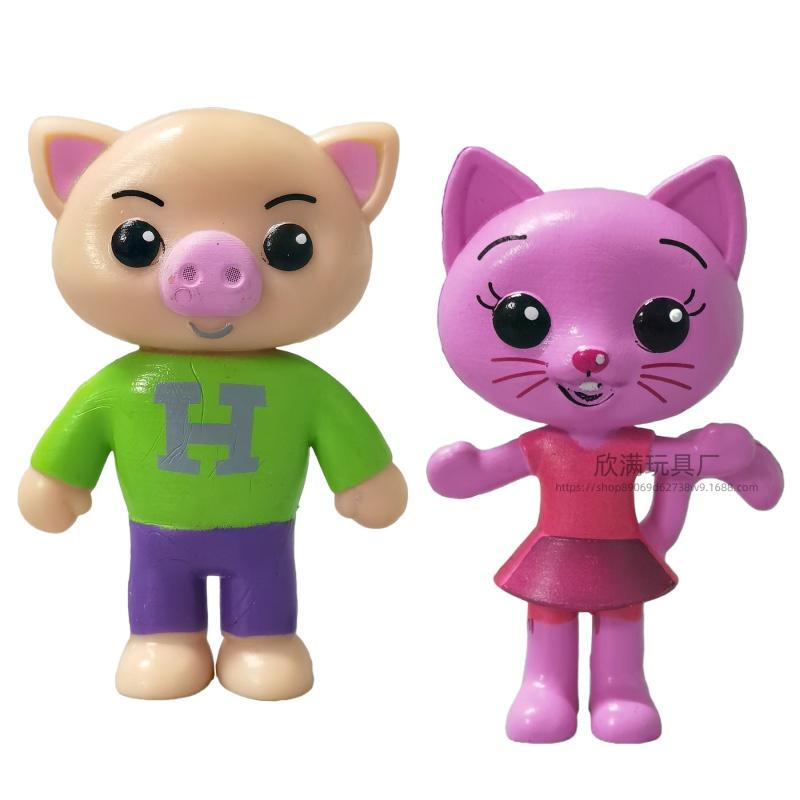 6 piezas/set Lindo Payaso Plim Figura de Anime Juguete PVC Modelo de Educación para el Despertar Muñecas Para Niños Regalo Decoraciones de Escritorio