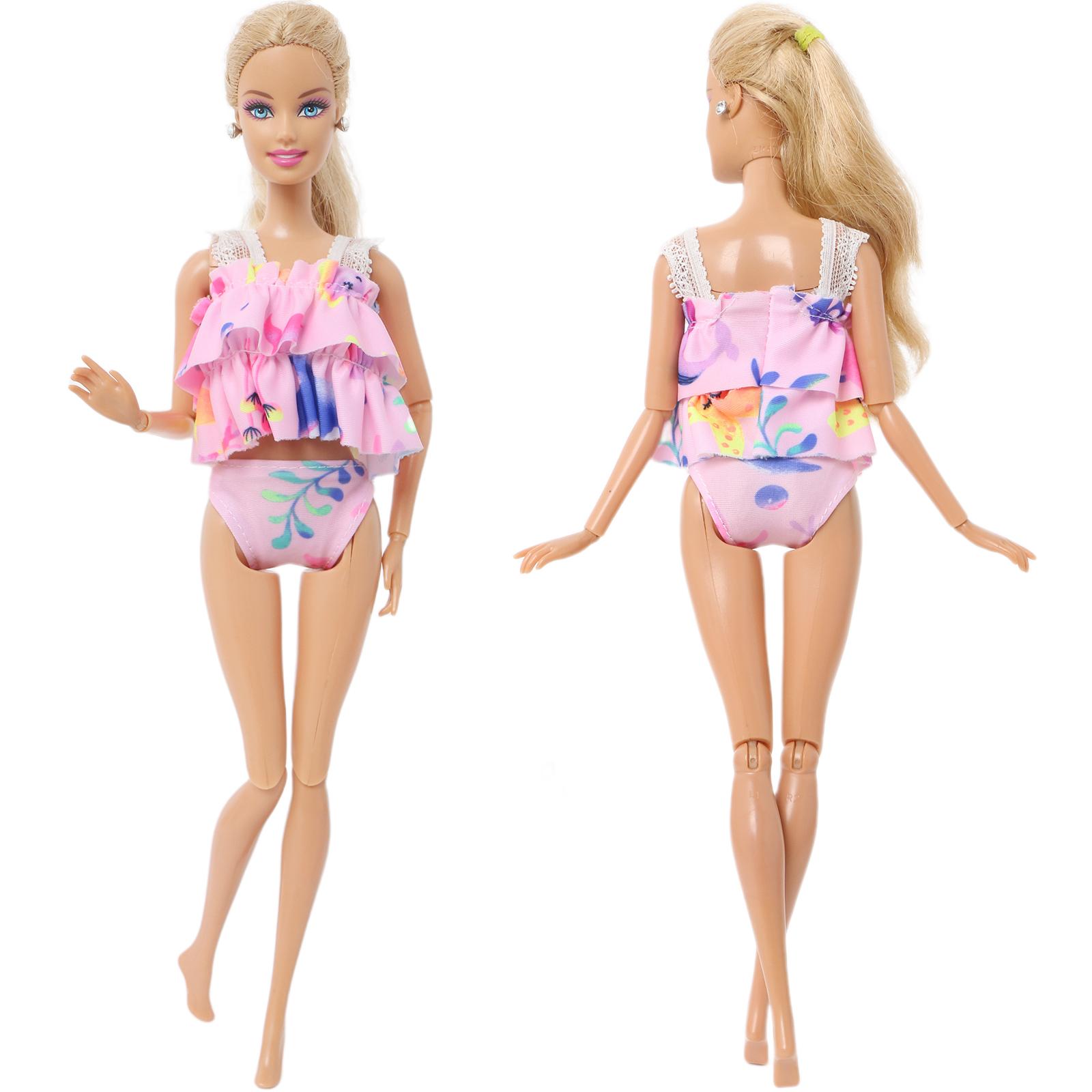 

Модная кукольная одежда Купальник Бикини Платье Летний наряд Топы Брюки Купальные костюмы Пляжные аксессуары Одежда для куклы 1/6 Игрушки для девочек