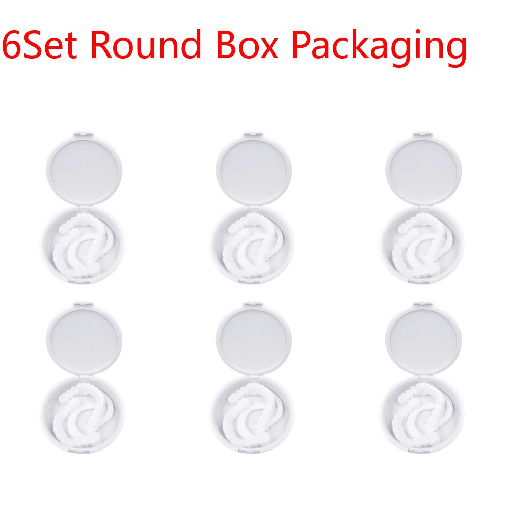 2 Pairs Comfort Upper and Lower Jaw Denture Regain Confident Smile False Teeth Braces and Whitening Substitutes