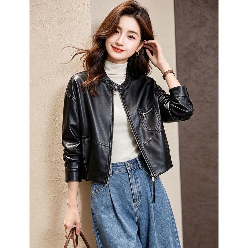 D.F.DEAR Women's Short Zipper Pocket Jacket