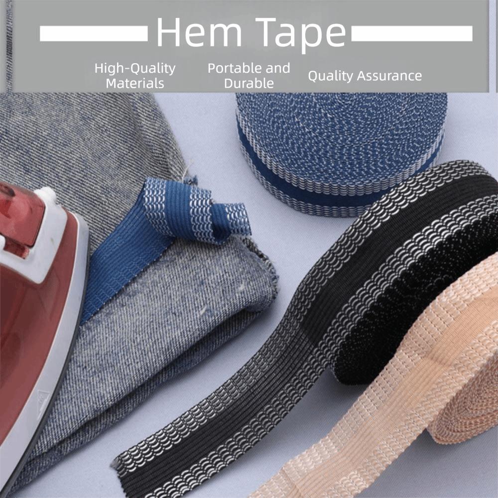 1-5m Iron On Hem Tape Washable Fabric Fusing Tape Multifunctional Trouser Edge Paste  Jeans Hemming