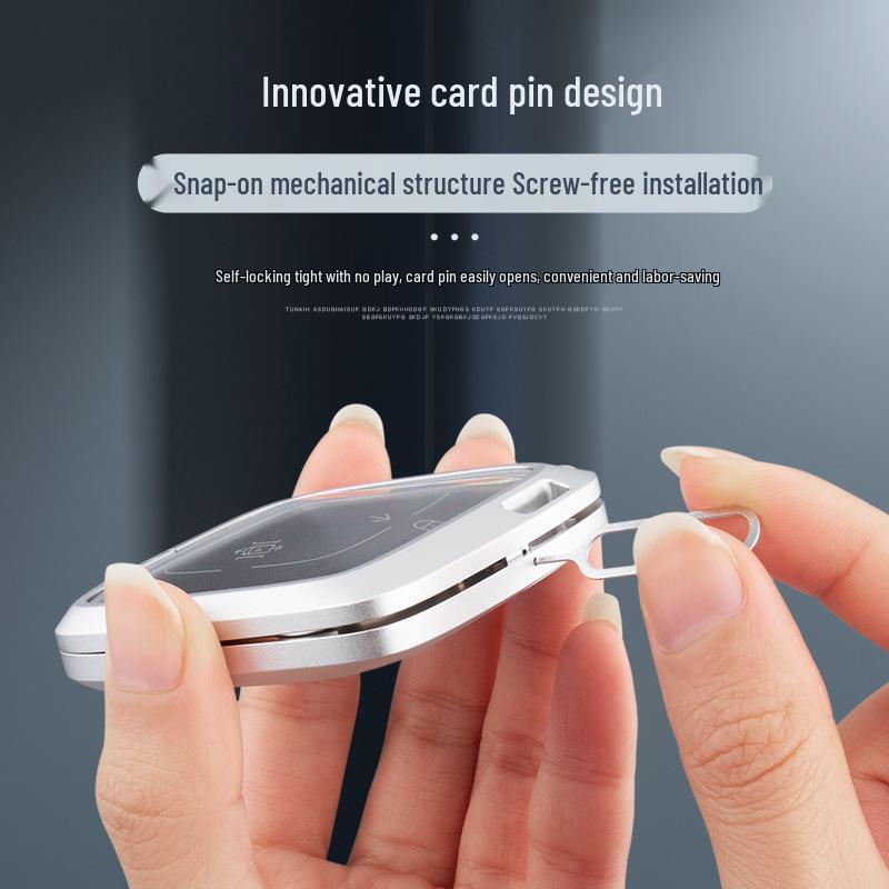 Custodia per Chiave Bluetooth Zeekr 001/009 con NFC Fibbia a Guscio da Uomo Zeekr X
