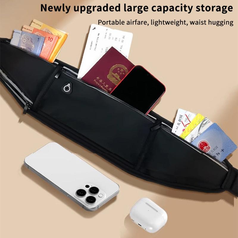 Outdoor Waterproof Invisible Running Waist Bag Sports Fanny Pack Men Women Hidden Black Gym Bags Phone Accessories Backpack