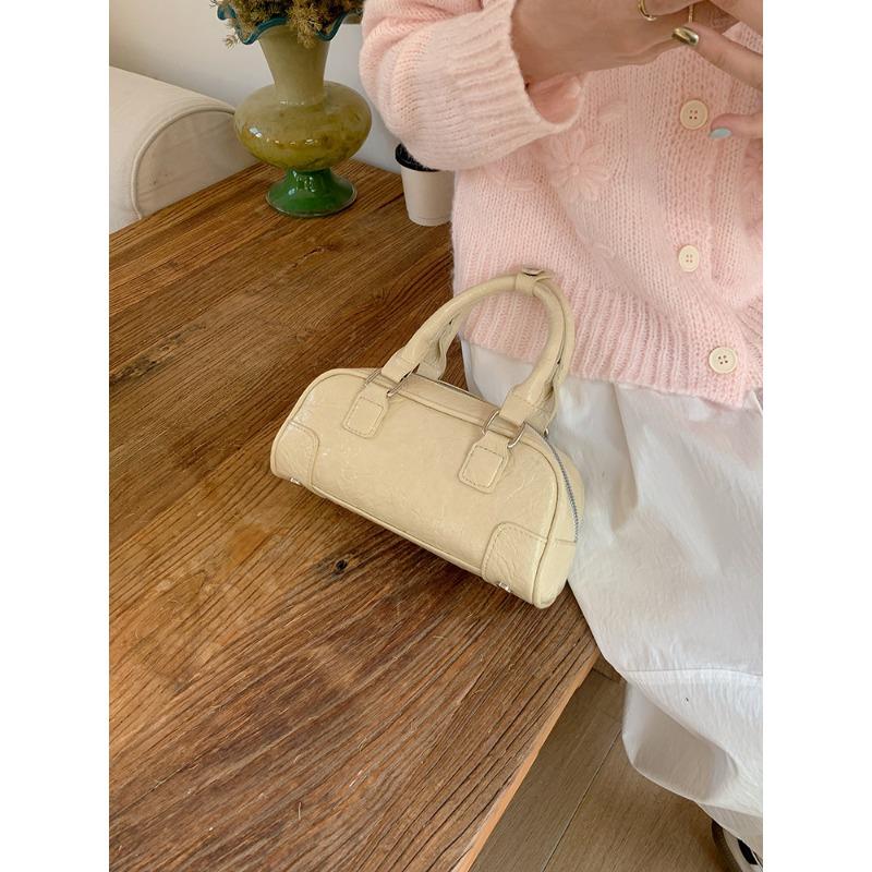 Niche Hand-held Bowling Bag Spring Fashion Pillow Bag Crossbody Bag