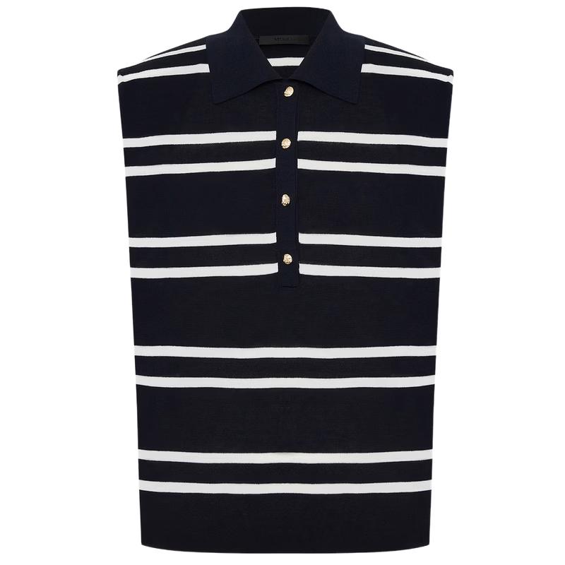 MO&Co. Striped Blended Knit Top S