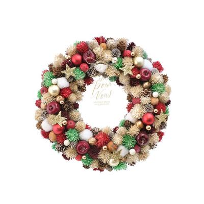 Green House CM1619-A Holiday Pop Natural Wreath Decorative Accent 325 X 70