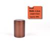 Mini Aluminum Alloy Sealed Tea Can - Compact Metal Storage for Loose Leaf Tea