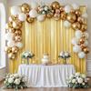 5x10FT Gold Sequin Backdrop Curtain - 1 Panel Wrinkle-Free Glitter Drapes for Photography, Birthdays, Weddings & Graduations