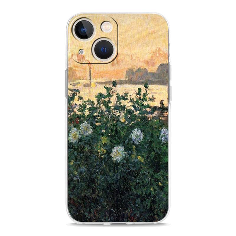 Claude Monet Impressionism Painter Phone Case For iPhone 15 14 13 12 11 Pro Max XS X XR SE 7 8 Plus Clear Lens Protect Cover
