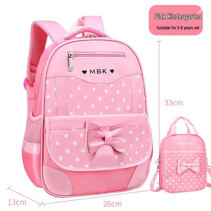 Plecak na kółkach w stylu koreańskim dla dziewcząt, w wieku 6-12 lat, klasy 1-3, 5-6 z szelkami redukującymi obciążenie.