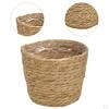 Woven Flower Pot Basket, Nordic Style Hug Bucket for Living Room Balcony Decor, Green Plant