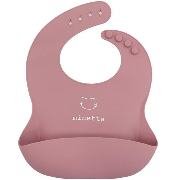 

Силиконовый нагрудник для детского питания Minette baby, 07 розовый, 1 шт., 1 шт.