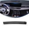 Hard True Carbon Fiber Car Center Control Navigation Screen Lower Panel Decorative Cover For BMW 5 Series G60 2024 LHD