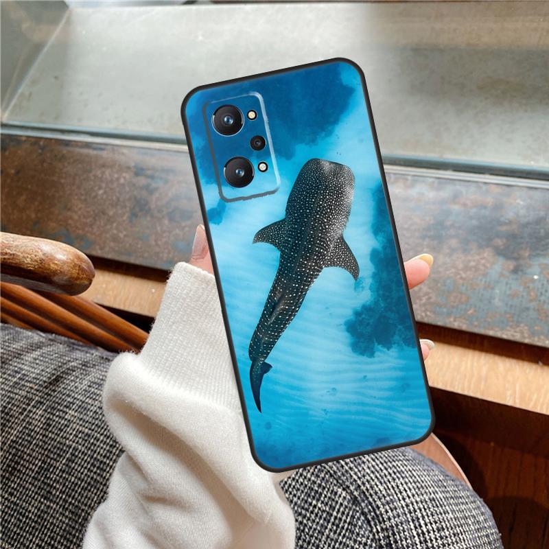 Whale Sharks Fish Case For Realme 11 12 13 14 Pro Plus C53 C55 C51 C25 C63 C61 C65 C67 C71 C75 GT6 GT7 15 Pro