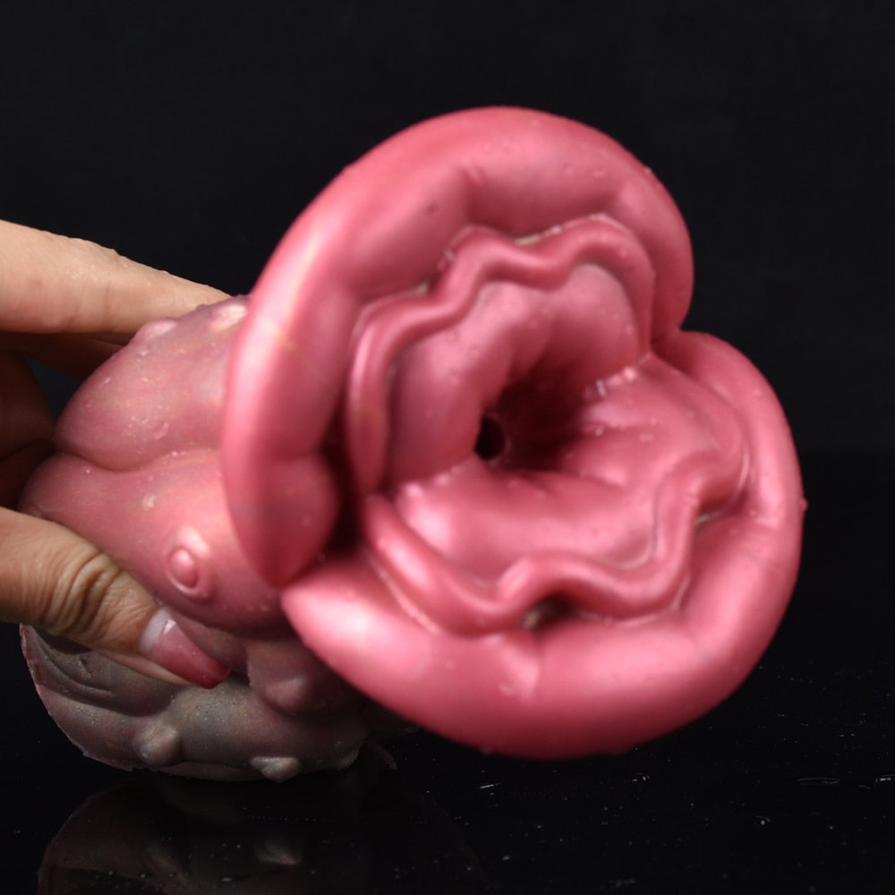 Big Lips Realistic Vagina Oral Sex  Male Handheld Masturbator Artificial Masturbators