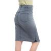 Women Fashion Denim Skirt Summer Button Design Split Front Skirts