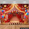 2D Planar Circus Theme Background Fabric for Studio Shooting Festival Celebration Interior Decoration Wall Decoration