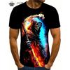 Sommer Straße Horror Totenkopf Spannendes Design 3D Gedruckt Gotisch Hip-Hop Herren