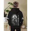 Boys' Fashionable Off-road Motorcycle 3D Printed Long Sleeved Hooded Sweatshirt, Boys' Spring and Autumn Sportswear