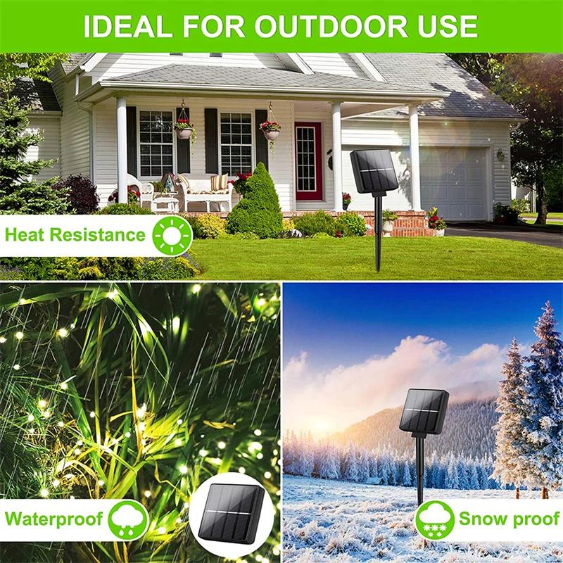 Solar LED Fairy String Light Outdoor Festoon Lamp Garden Fairy Light IP65 Waterproof Lighting Christmas Party Solar Lamp Decor