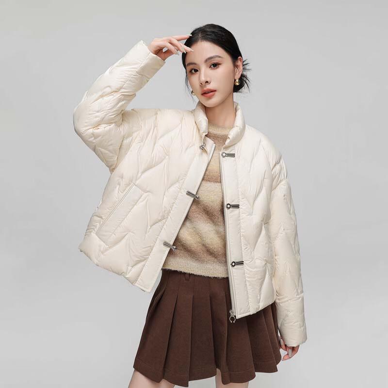 

XueZhongFei Women s Lightweight Stand-Collar Down Jacket X40138208F 165/88A