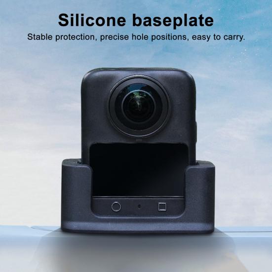 Car Camera Base Self-Adhesive Backing Sticker Camera Stabilizer Anti-Shake Anti-Vibration Silicone Mount for DJI OSMO 360