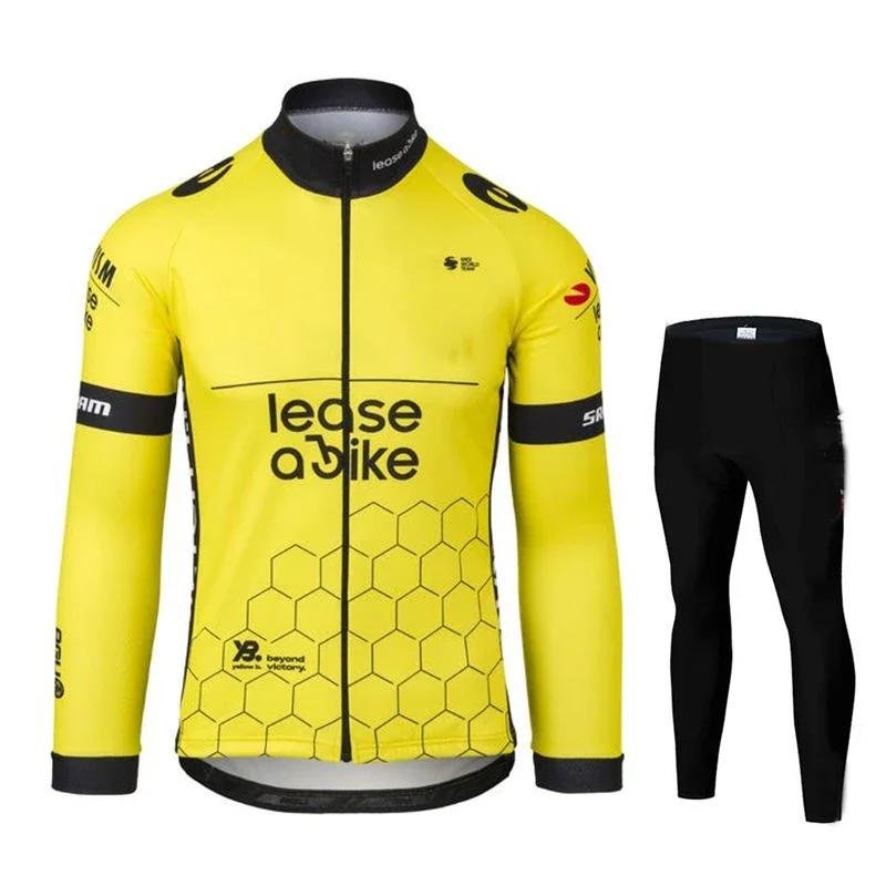 2026 Jumbo New Pro Team Cycling Jerseys Spring Autumn Men MTB Ropa Ciclismo Long Sleeve Bicycle Clothing Bike Uniform Bike Jersey Set