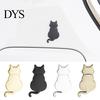 Car Stickers No Residue Decal Metal Cat 3D Animal Emblem for Scratch Hiding Chrome Removable Decals Finish Zinc Alloy Sticker Body And Trunk
