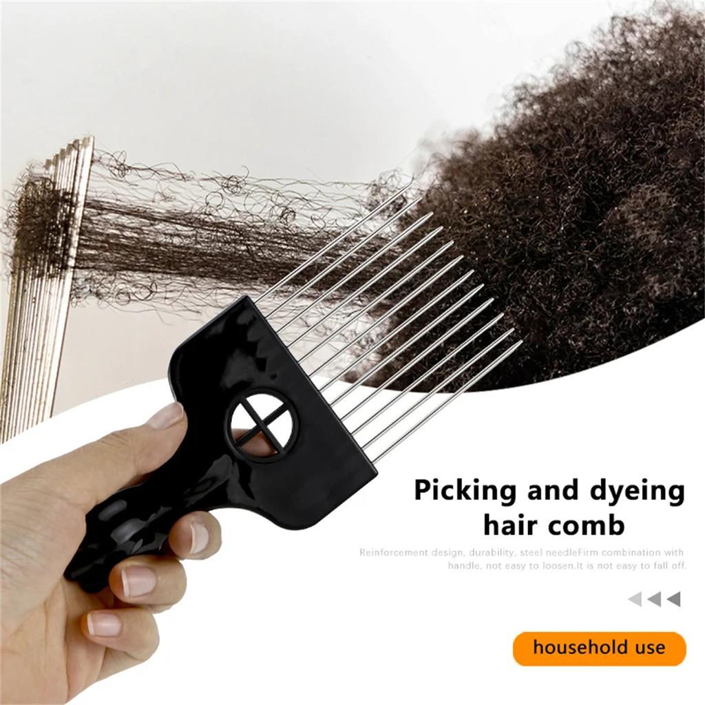 Big Hair Oil Head Big Back Style Comb Hair Tail Needle Comb Professional Afro Pick Hair Comb Salon Comb Insert Comb Fork Comb